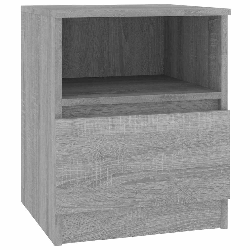 vidaXL Κομοδίνα 2 τεμ. Γκρι Sonoma 40x40x50 εκ. από Επεξεργασμένο Ξύλο