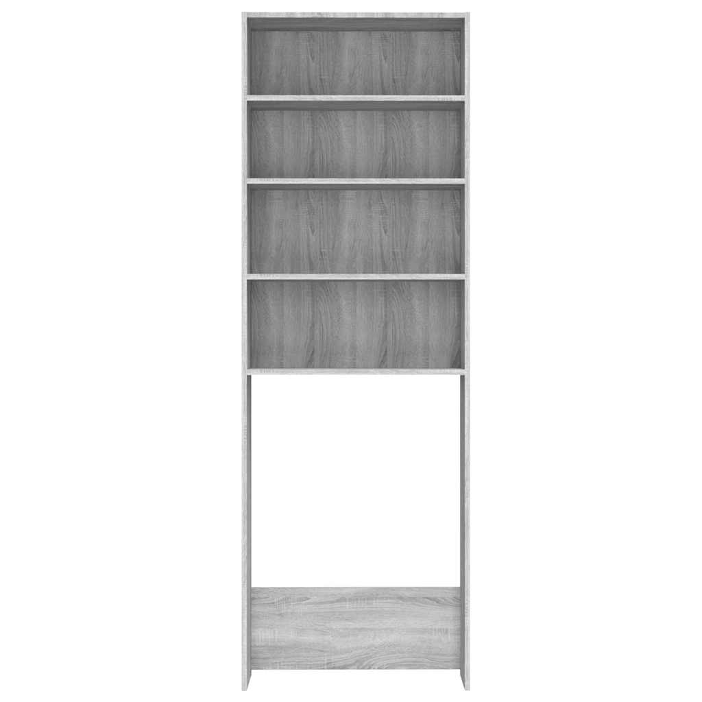 vidaXL Ντουλάπι Πλυντηρίου Γκρι Sonoma 64 x 24 x 190 εκ.