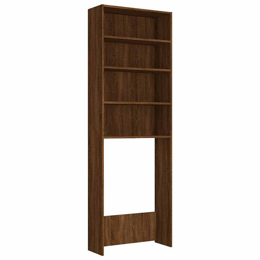 vidaXL Ντουλάπι Πλυντηρίου Καφέ Δρυς 64 x 24 x 190 εκ.