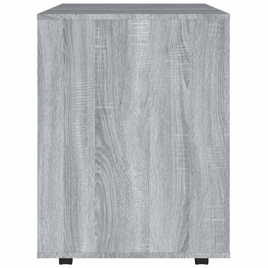 vidaXL Ντουλάπι Με Ροδάκια Γκρι Sonoma 60 x 53 x 72 εκ. Επεξεργ. Ξύλο