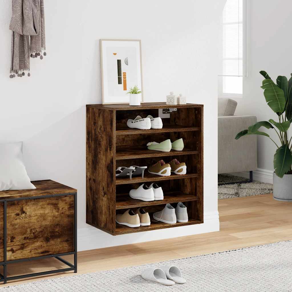 vidaXL Παπουτσοθήκη Γκρι Sonoma 60x35x70 εκ. από Επεξεργασμένο Ξύλο