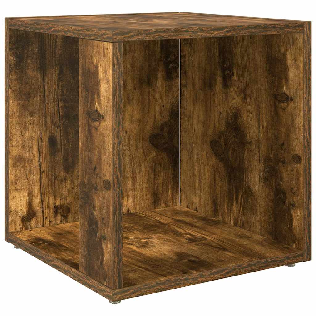 vidaXL Τραπέζι Βοηθητικό Καπνιστή Δρυς 33x33x34,5 εκ. Επεξεργ. Ξύλο