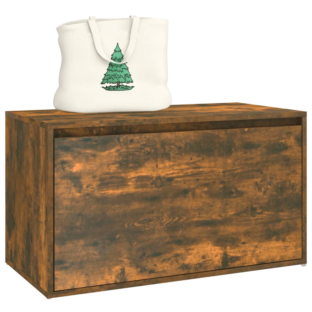 816047 vidaXL Πάγκος Χολ Καπνιστή Δρυς 80x40x45 εκ. από Επεξεργ. Ξύλο