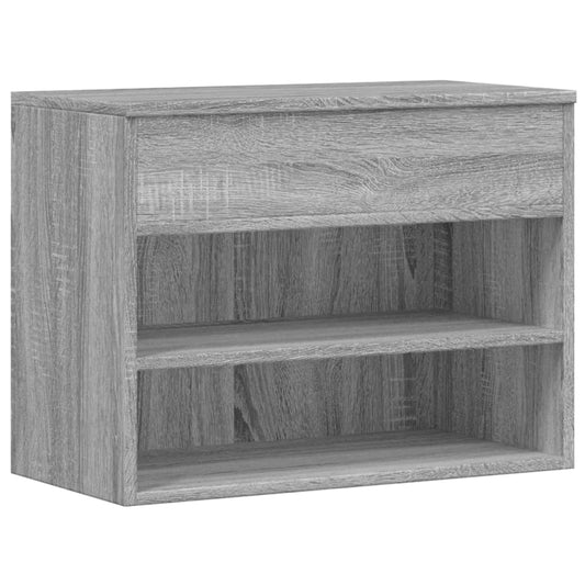 vidaXL Παπουτσοθήκη Γκρι Sonoma 60x30x45 εκ. από Επεξεργασμένο Ξύλο