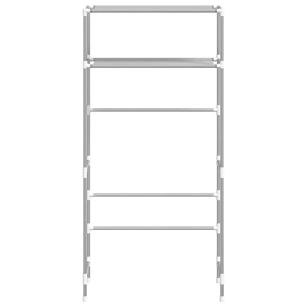 vidaXL Ραφιέρα 2 Επιπέδων για Πλυντήριο Γκρι 69x28x143 εκ. από Σίδερο