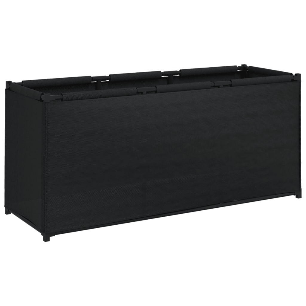 vidaXL Κουτί Αποθήκευσης Μαύρο 105 x 34,5 x 45 εκ. Υφασμάτινο