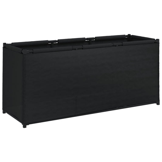 vidaXL Κουτί Αποθήκευσης Μαύρο 105 x 34,5 x 45 εκ. Υφασμάτινο