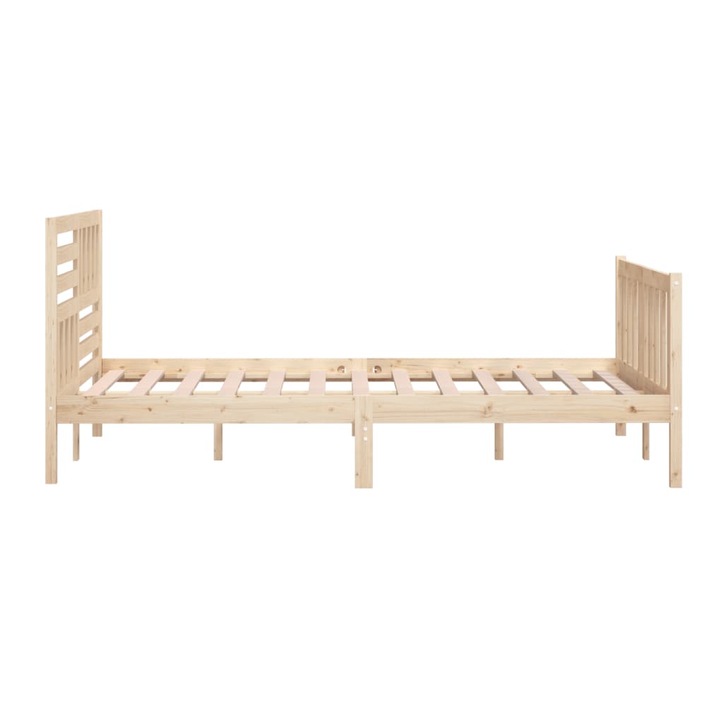 vidaXL Πλαίσιο Κρεβατιού 180 x 200 εκ. Μασίφ Ξύλο Super King Size