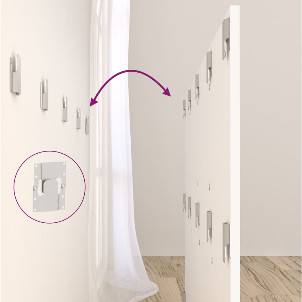 vidaXL Κεφαλάρι Κρεβατιού Λευκό 160x1,5x80 εκ. από Επεξεργασμένο Ξύλο