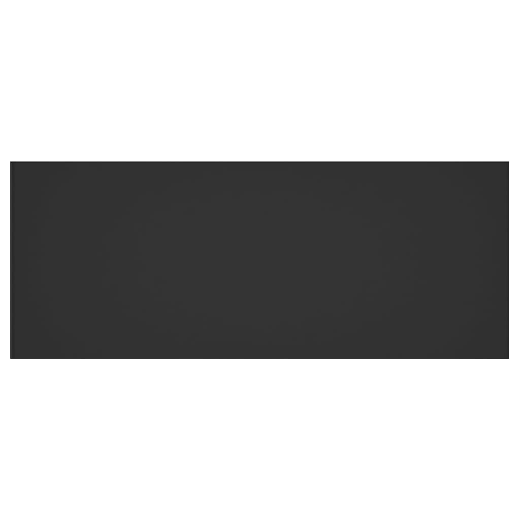 vidaXL Κεφαλάρι Κρεβατιού Μαύρο 200x1,5x80 εκ. από Επεξεργασμένο Ξύλο