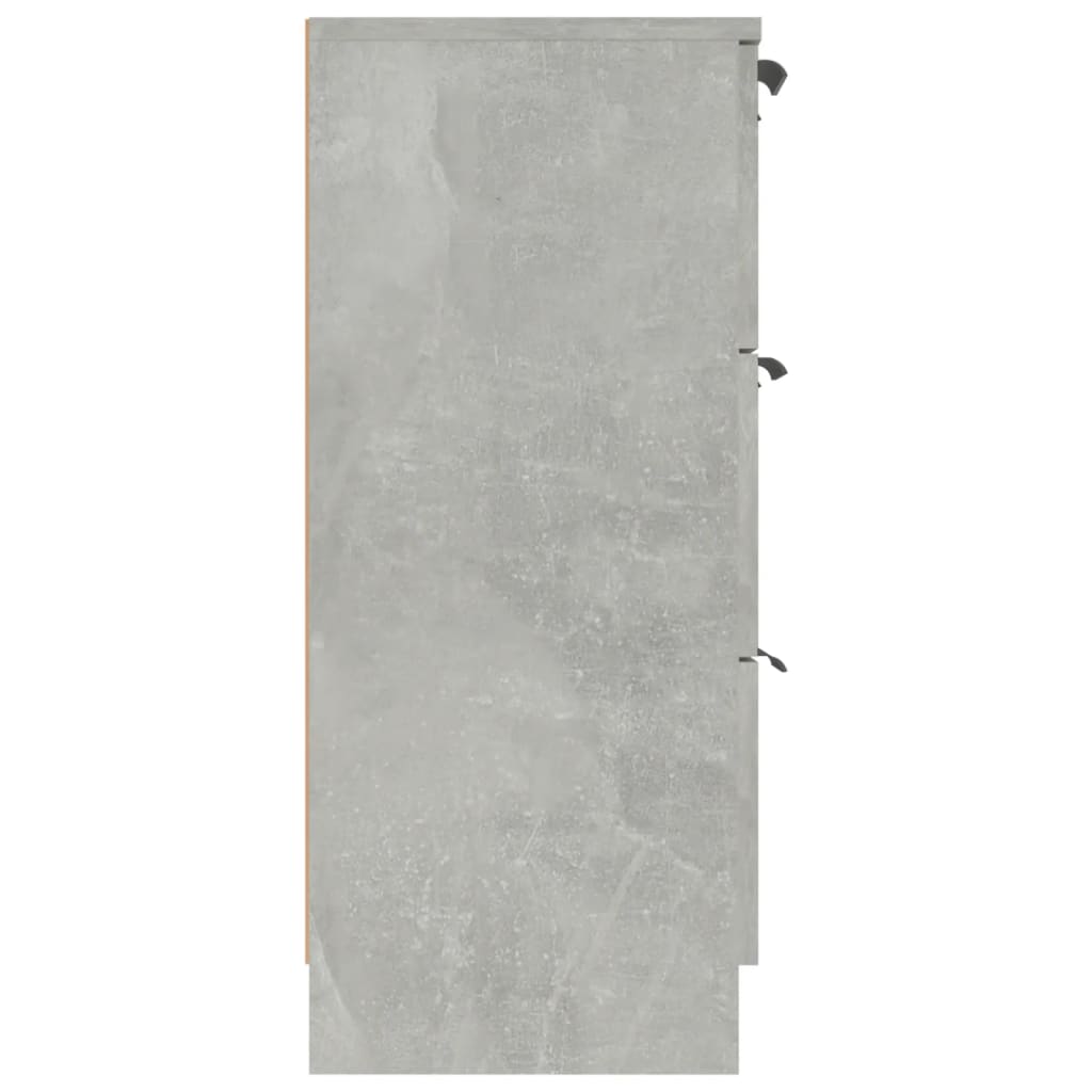 vidaXL Συρταριέρα Γκρι Σκυροδέματος 60x30x70 εκ. Επεξεργασμένο Ξύλο