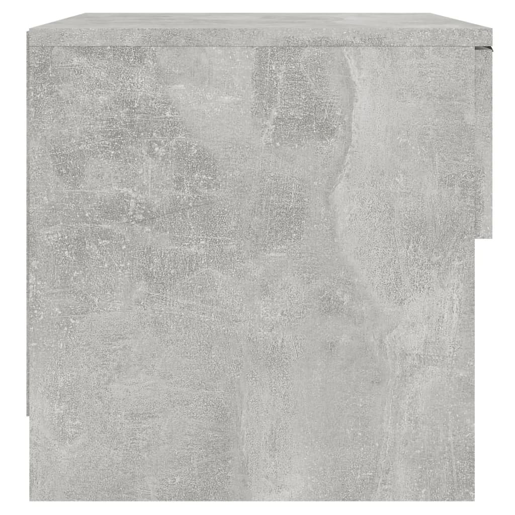 vidaXL Κομοδίνα 2 τεμ. Γκρι Σκυροδέματος από Επεξεργασμένο Ξύλο