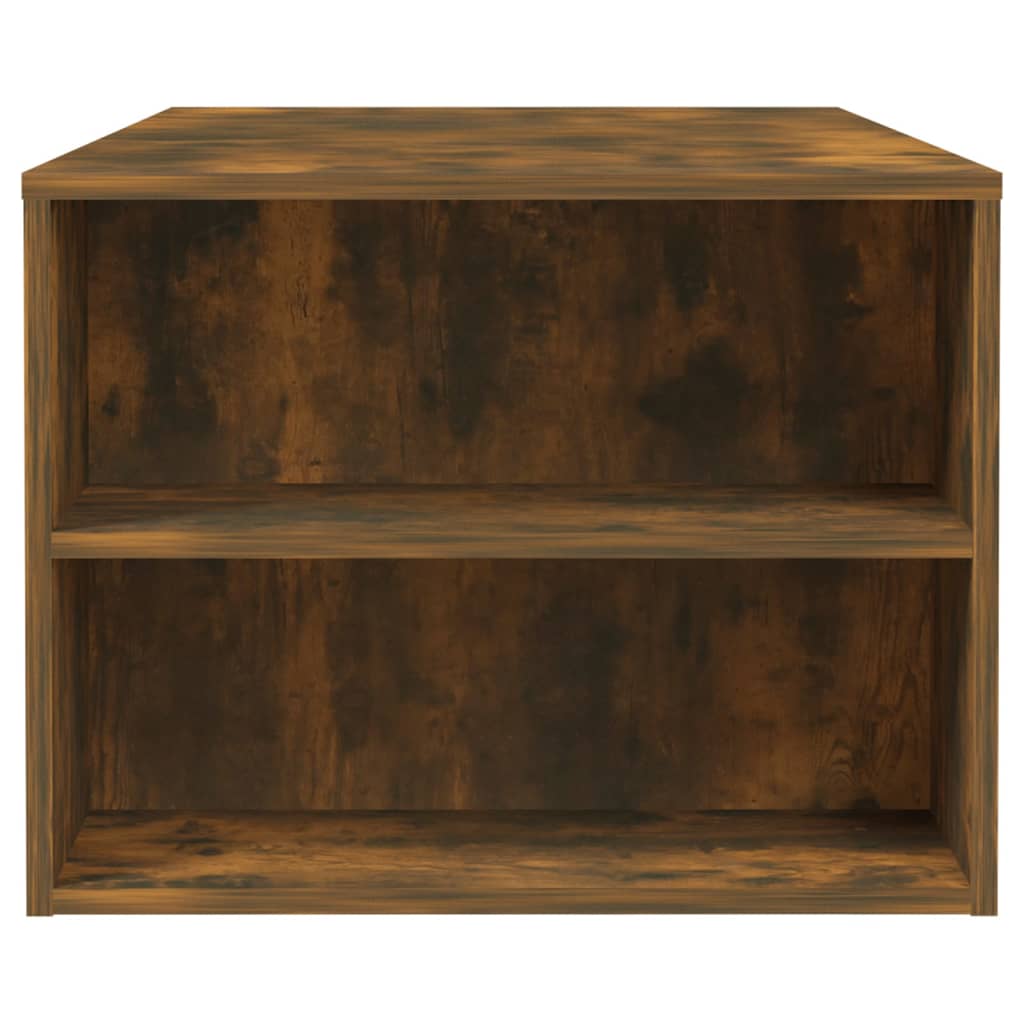 vidaXL Τραπεζάκι Σαλονιού Καπνιστή Δρυς 102x55x42εκ Επεξεργασμένο Ξύλο