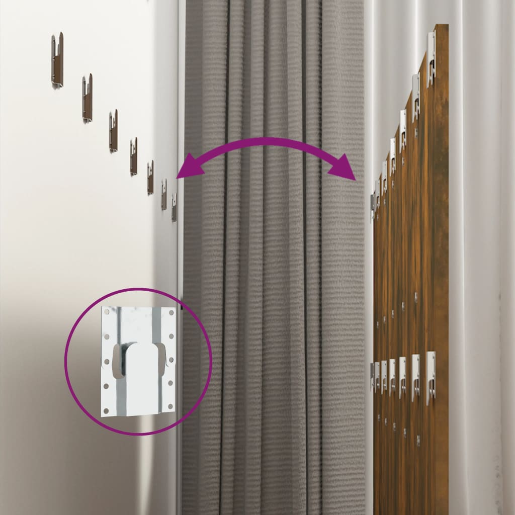 vidaXL Κεφαλάρι Τοίχου Καπνιστή Δρυς 240x1,5x80 εκ. Επεξεργασμένο Ξύλο