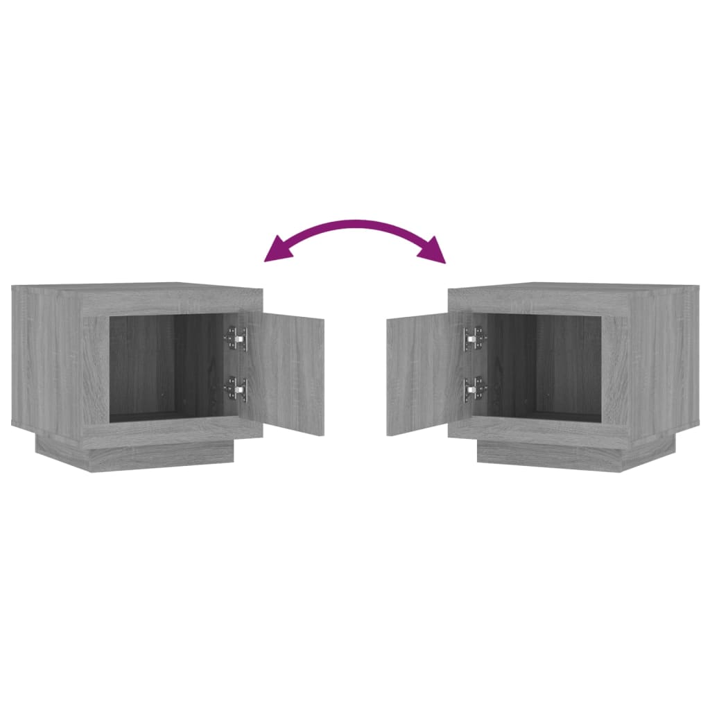 vidaXL Τραπεζάκι Σαλονιού Γκρι Sonoma 51x50x45 εκ. από Επεξεργ. Ξύλο