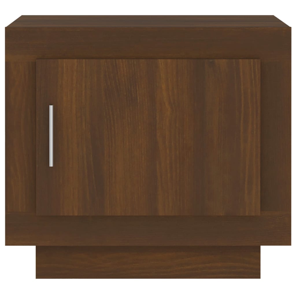 vidaXL Τραπεζάκι Σαλονιού Καφέ Δρυς 51 x 50 x 45 εκ. από Επεξεργ. Ξύλο