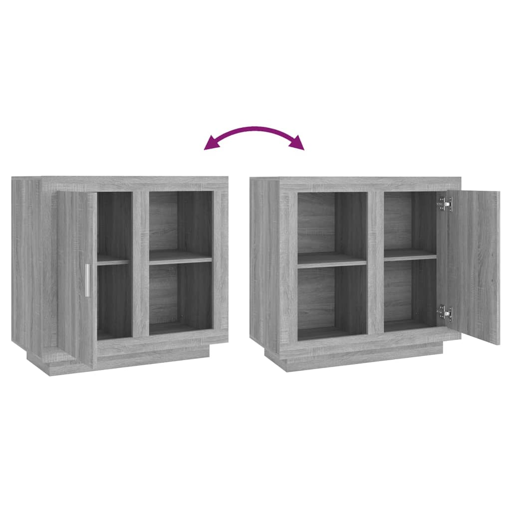vidaXL Ντουλάπι Γκρι Sonoma 80 x 40 x 75 εκ.
