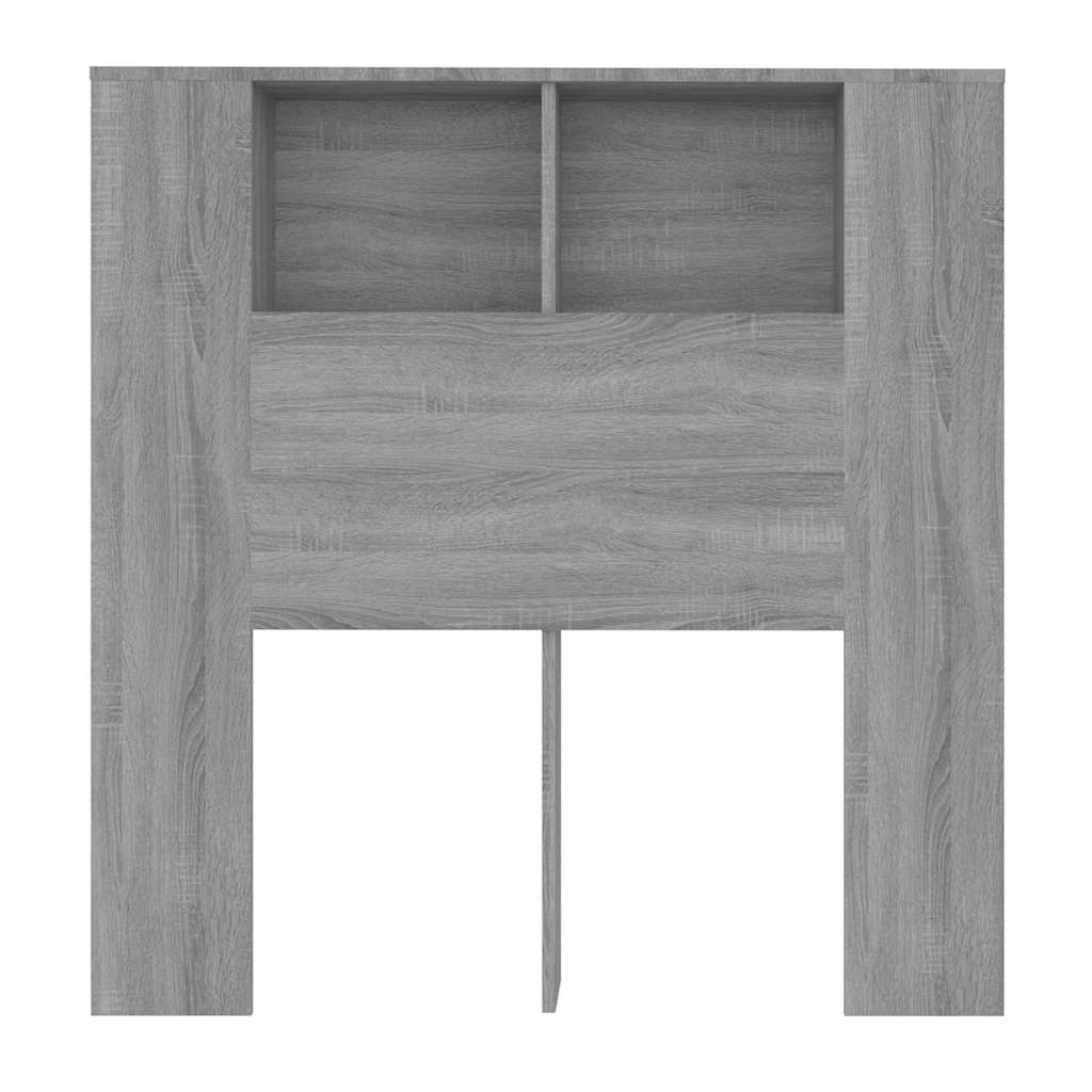 vidaXL Κεφαλάρι Με Αποθηκευτικό Χώρο Γκρι Sonoma 100 x 18,5 x 102,5 εκ