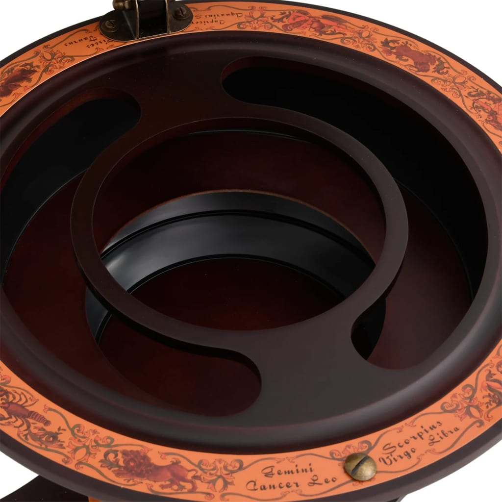 vidaXL Κάβα Κρασιών Υδρόγειος Όρθια Καφέ από Μασίφ Ξύλο Ευκαλύπτου