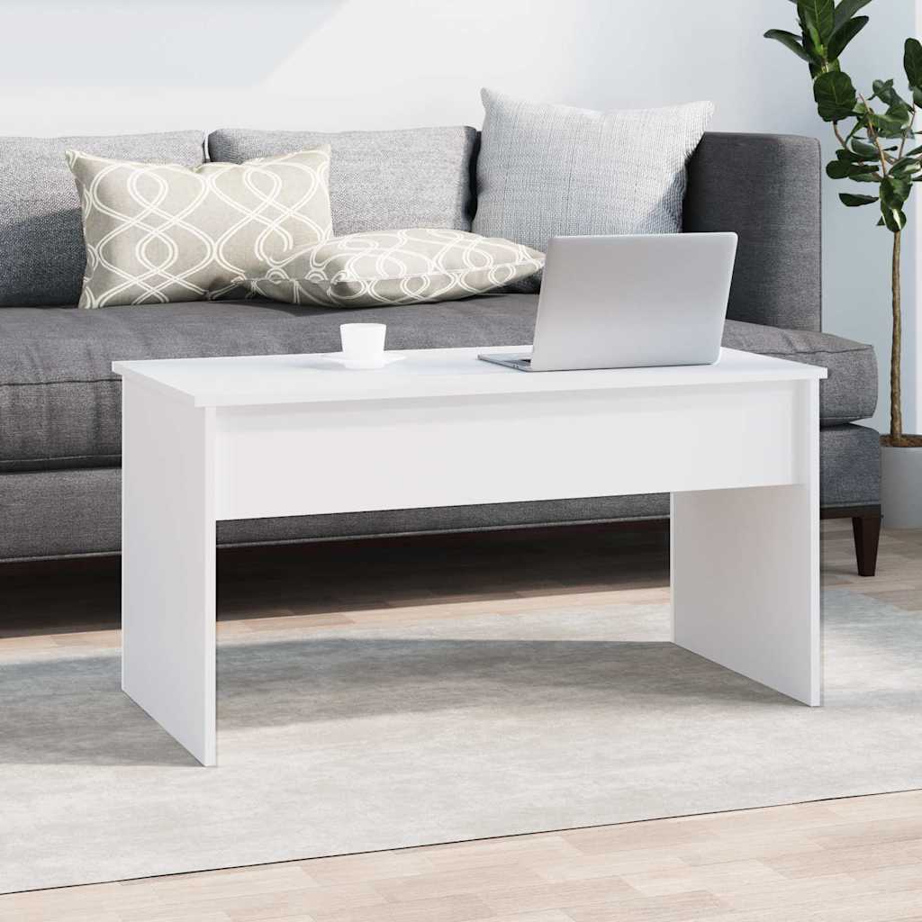 vidaXL Τραπεζάκι Σαλονιού Λευκό 102x50,5x52,5 εκ. Επεξεργασμένο Ξύλο