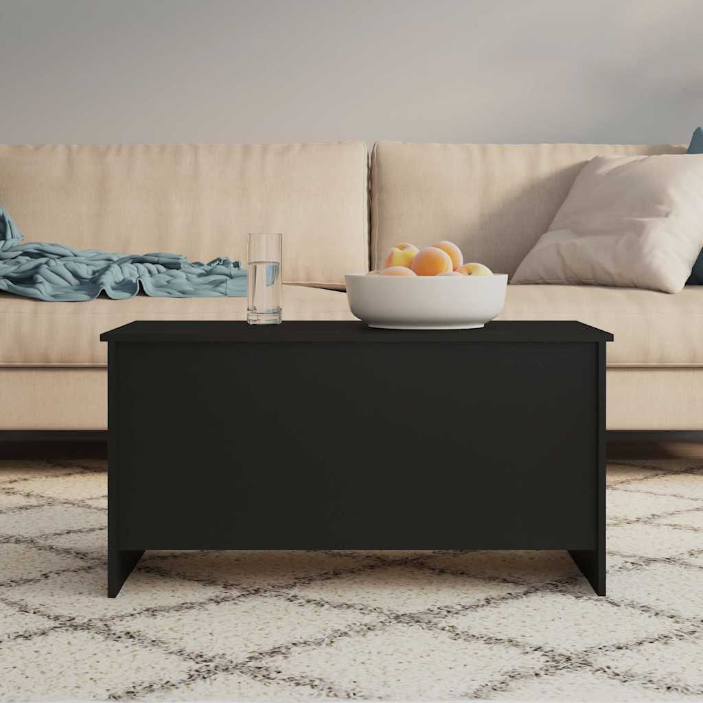 vidaXL Τραπεζάκι Σαλονιού Μαύρο 102x55,5x52,5 εκ. Επεξεργασμένο Ξύλο
