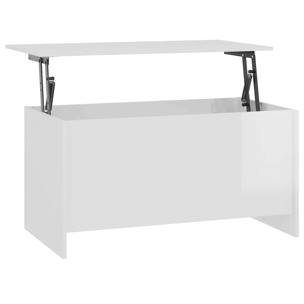 vidaXL Τραπεζάκι Σαλονιού Γυαλ. Λευκό 102x55,5x52,5 εκ. Επεξεργ. Ξύλο