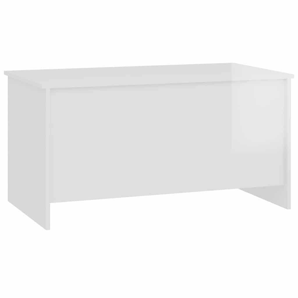 vidaXL Τραπεζάκι Σαλονιού Γυαλ. Λευκό 102x55,5x52,5 εκ. Επεξεργ. Ξύλο