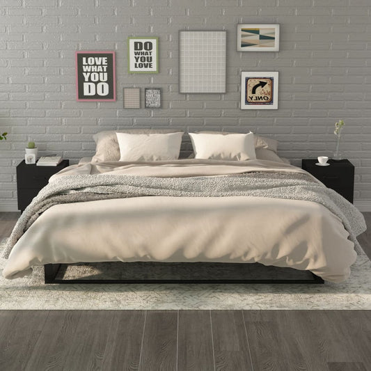 vidaXL Κομοδίνα 2 τεμ. Μαύρα 40 x 35 x 47,5 εκ.