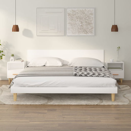 vidaXL Κομοδίνα 2 τεμ. Λευκά 40 x 35 x 47 εκ.