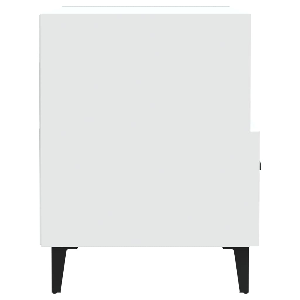 vidaXL Κομοδίνα 2 τεμ. Λευκά από Επεξεργασμένο Ξύλο