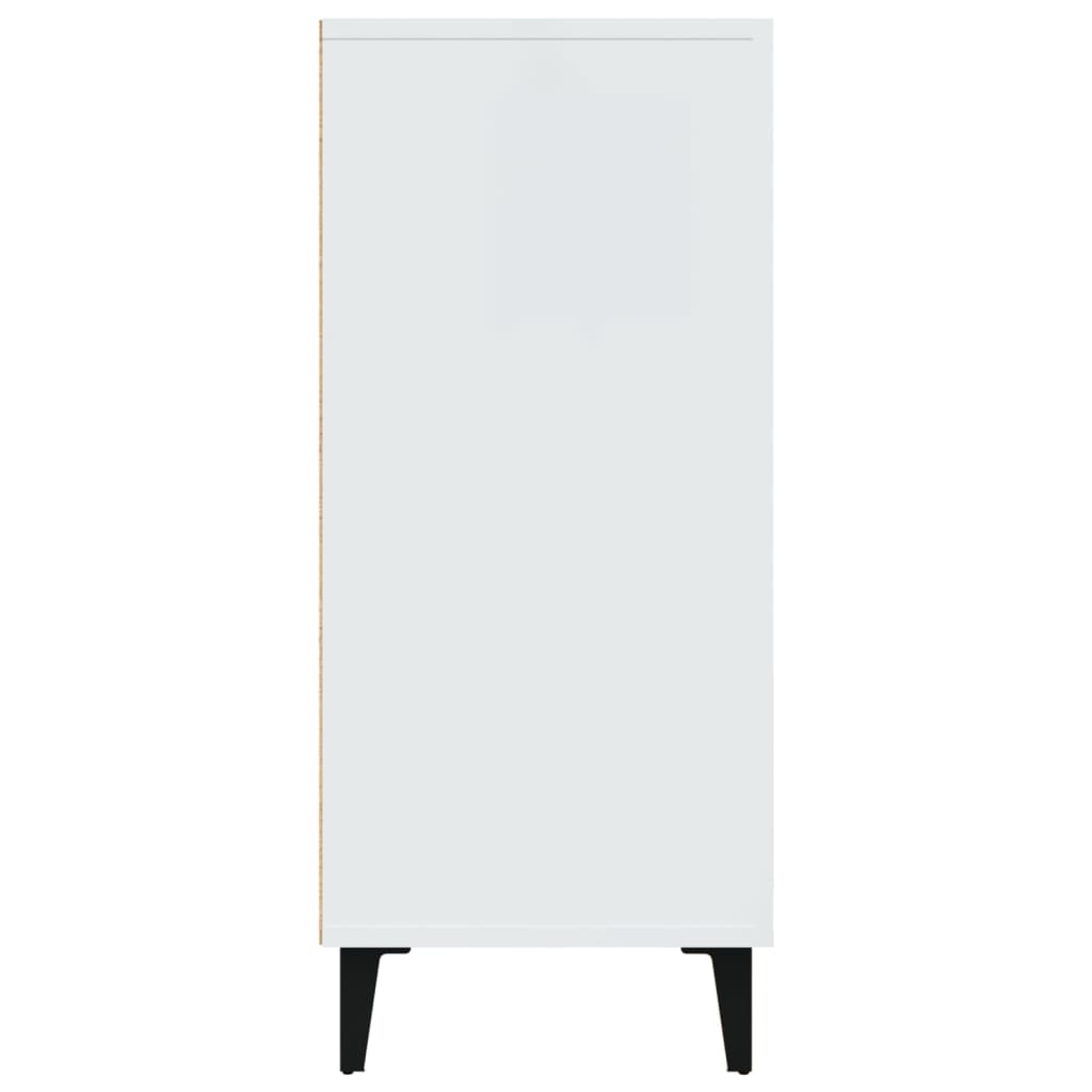 vidaXL Μπουφές Λευκός 90 x 34 x 80 εκ. από Επεξεργασμένο Ξύλο