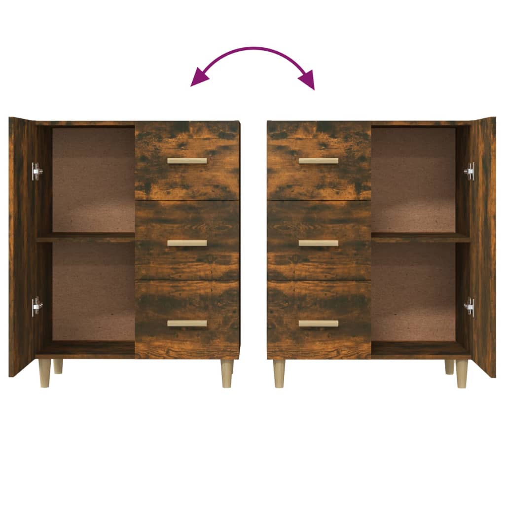 vidaXL Ντουλάπι Καπνιστή Δρυς 69,5 x 34 x 90 εκ. Επεξεργασμένο Ξύλο