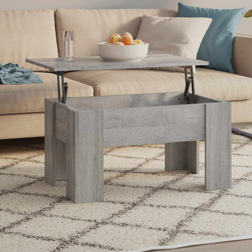 vidaXL Τραπεζάκι Σαλονιού Γκρι Sonoma 79x49x41 εκ. Επεξεργασμένο Ξύλο