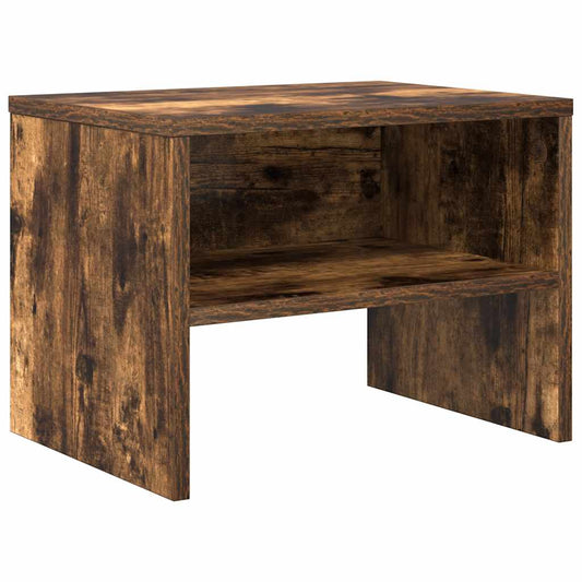 vidaXL Κομοδίνο Καπνιστή βελανιδιά 40x30x30 εκ. από Επεξεργασμένο Ξύλο