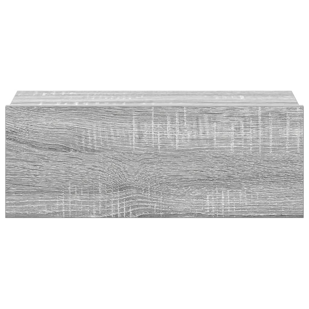 vidaXL Κομοδίνα Κρεμαστά 2 τεμ. Γκρι Sonoma 40x30x15εκ. Επεξεργ. Ξύλο
