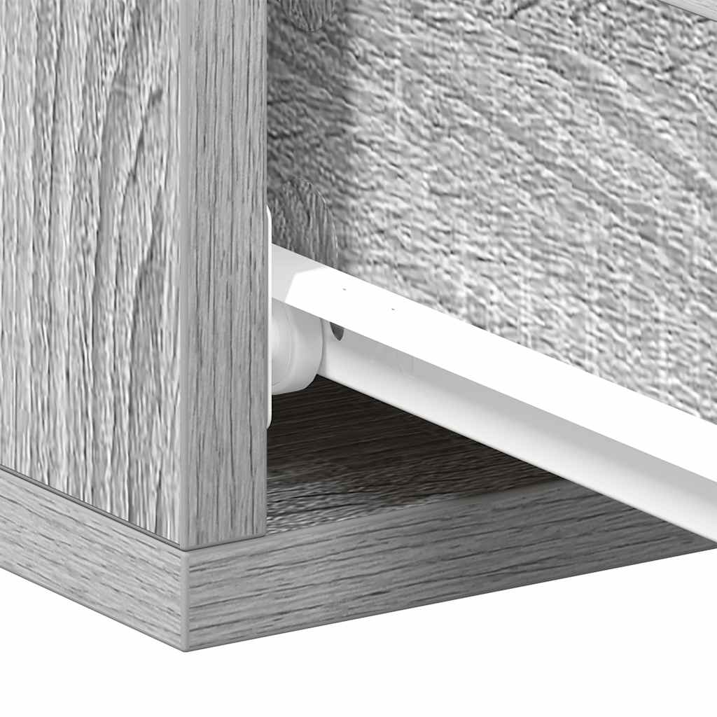 vidaXL Κομοδίνα Κρεμαστά 2 τεμ. Γκρι Sonoma 40x30x15εκ. Επεξεργ. Ξύλο