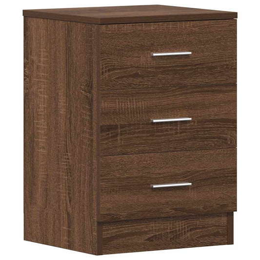 vidaXL Κομοδίνο Καπνιστή Δρυς 38x35x56 εκ. από Επεξεργασμένο Ξύλο