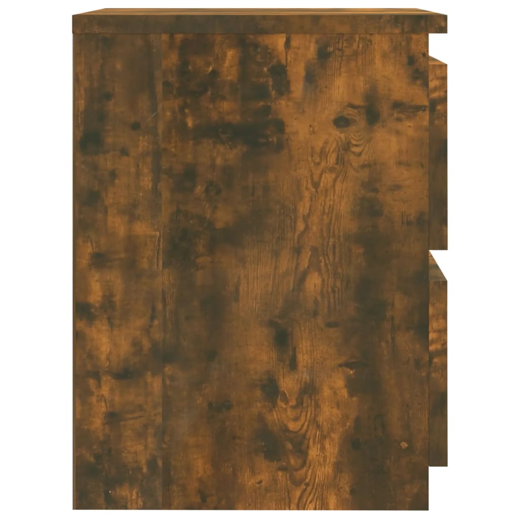 vidaXL Κομοδίνο Καπνιστή βελανιδιά 30x30x40 εκ. από Επεξεργασμένο Ξύλο