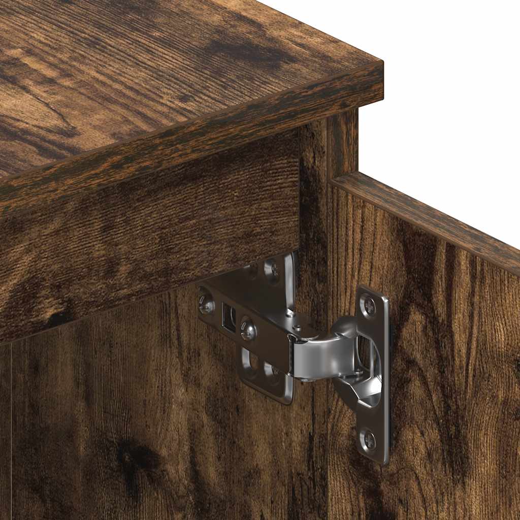 vidaXL Έπιπλο Καπνιστή βελανιδιά 140x40x35,5 εκ. από Επεξεργ. Ξύλο