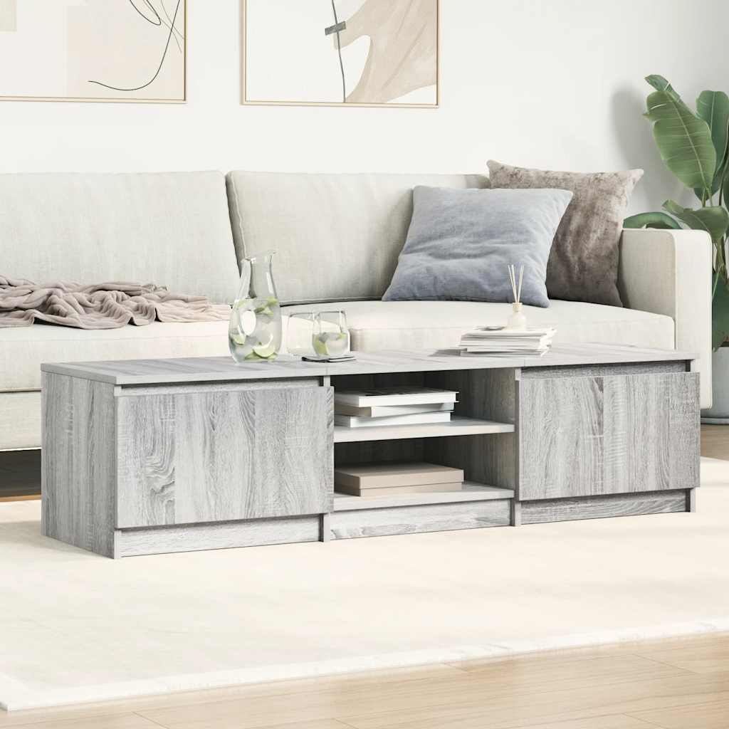 vidaXL Έπιπλο Τηλεόρασης Γκρι Sonoma 140x40x35,5 εκ. από Επεξεργ. Ξύλο