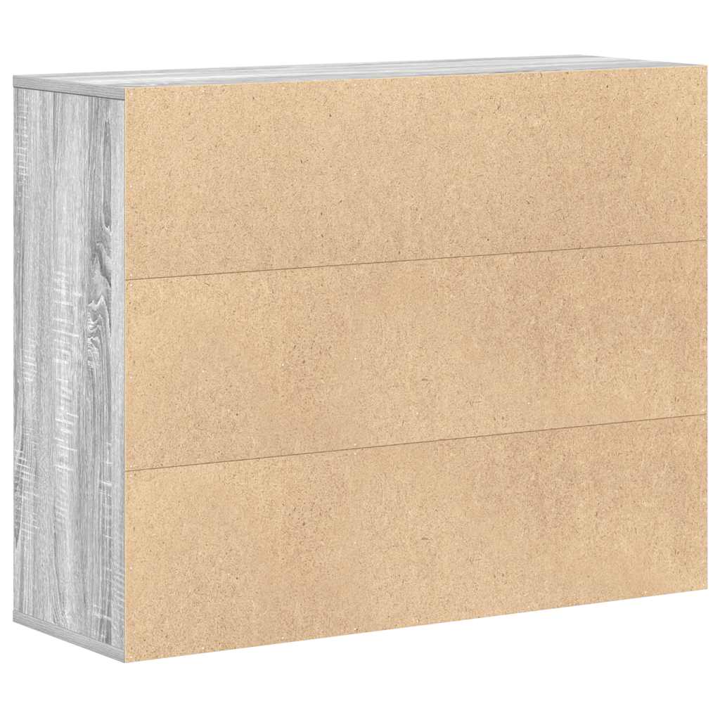 vidaXL Ντουλάπι Γκρι Sonoma 88x30x70 εκ. από Επεξεργασμένο Ξύλο