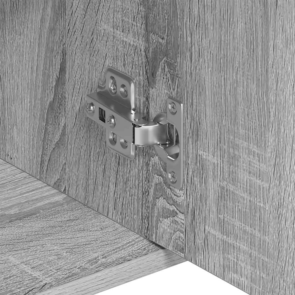 vidaXL Ντουλάπι Γκρι Sonoma 88x30x70 εκ. από Επεξεργασμένο Ξύλο