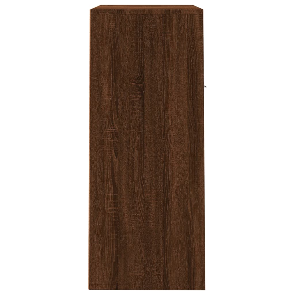 vidaXL Παπουτσοθήκη Καφέ Δρυς 60x35x84 εκ. από Επεξεργασμένο Ξύλο