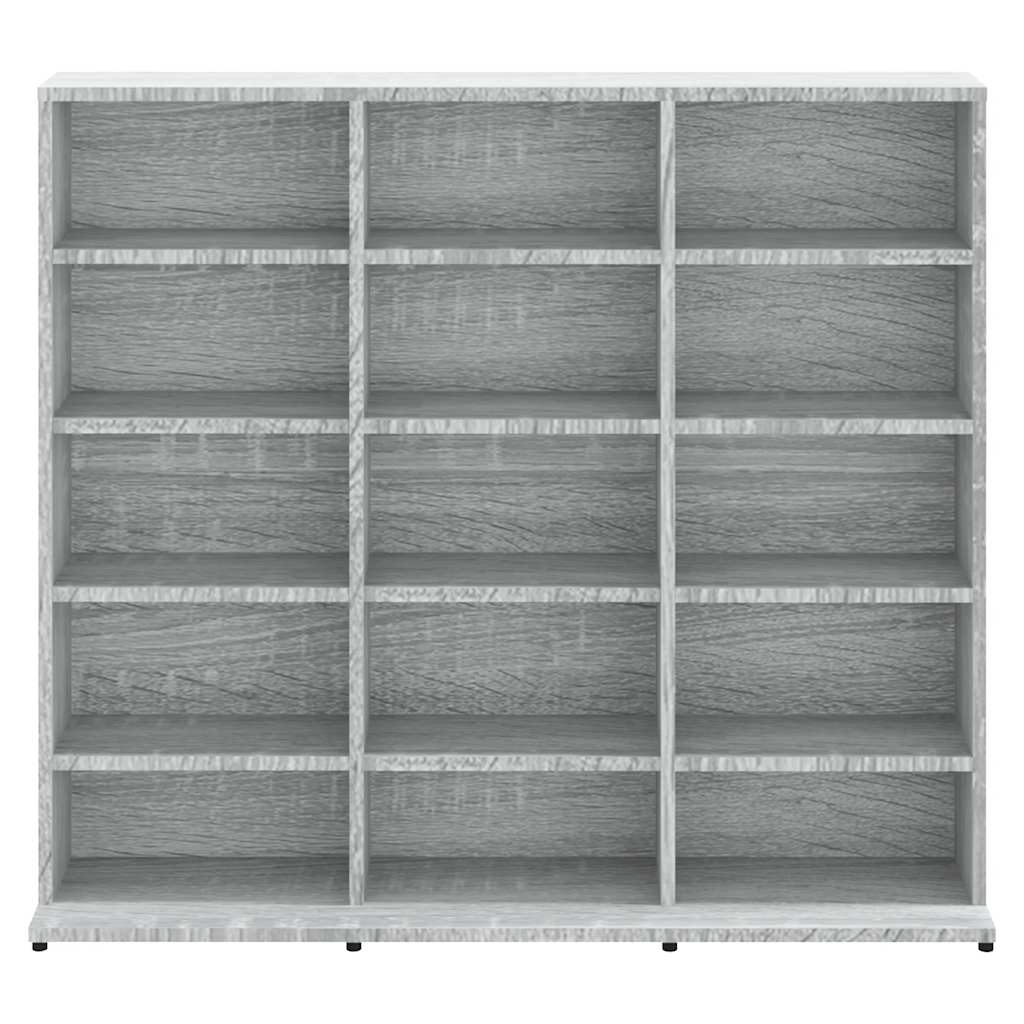 vidaXL Έπιπλο για CD Γκρι Sonoma 100x23x89,5 εκ. Επεξεργασμένο Ξύλο