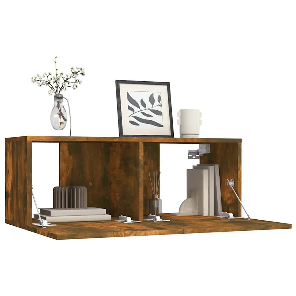 vidaXL Έπιπλο Τηλεόρασης Καπνιστή Δρυς 80x30x30 εκ. Επεξεργασμένο Ξύλο