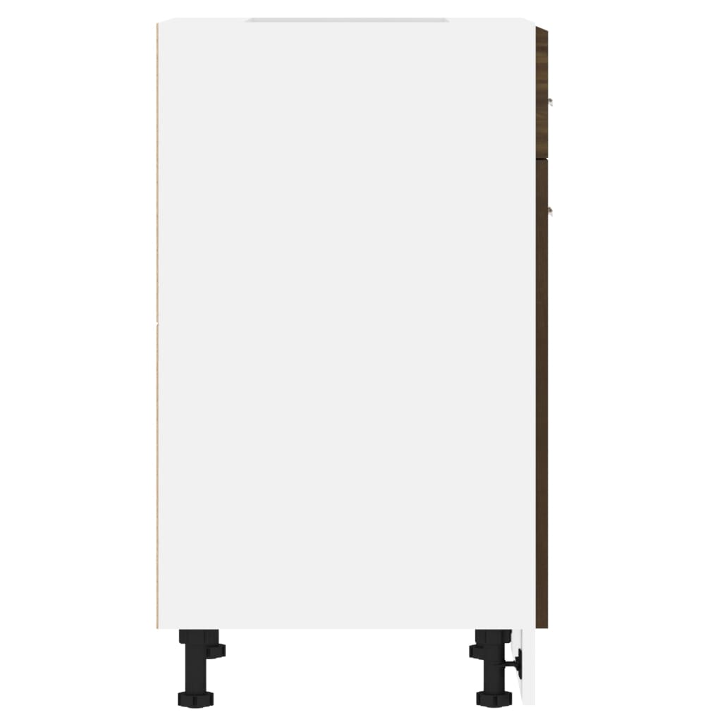 vidaXL Έπιπλο Με Συρτάρι Lyon Καφέ Δρυς 50x46x81,5εκ.