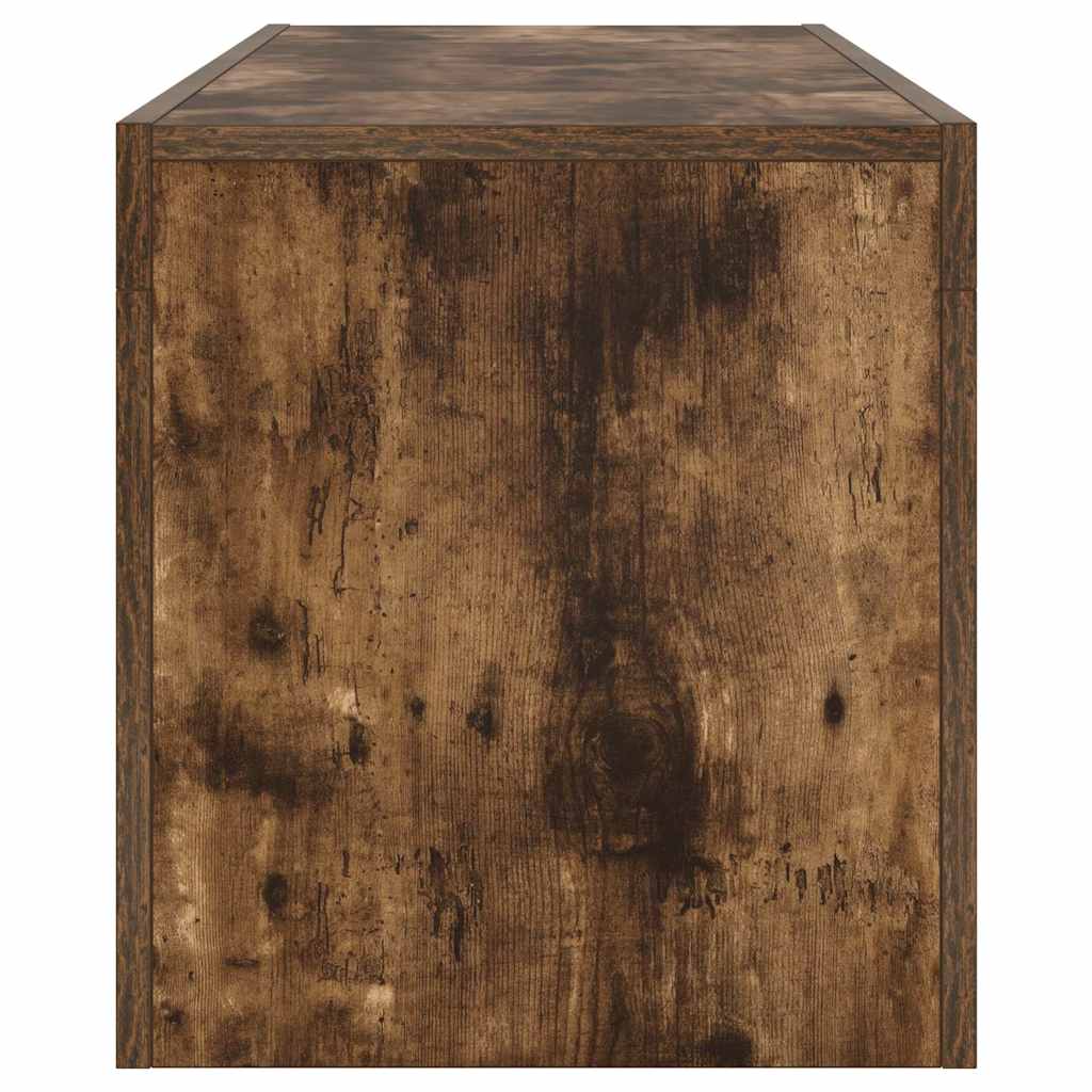 vidaXL Έπιπλο Τηλεόρασης με LED Καπνιστή Δρυς 120x35x40 εκ.