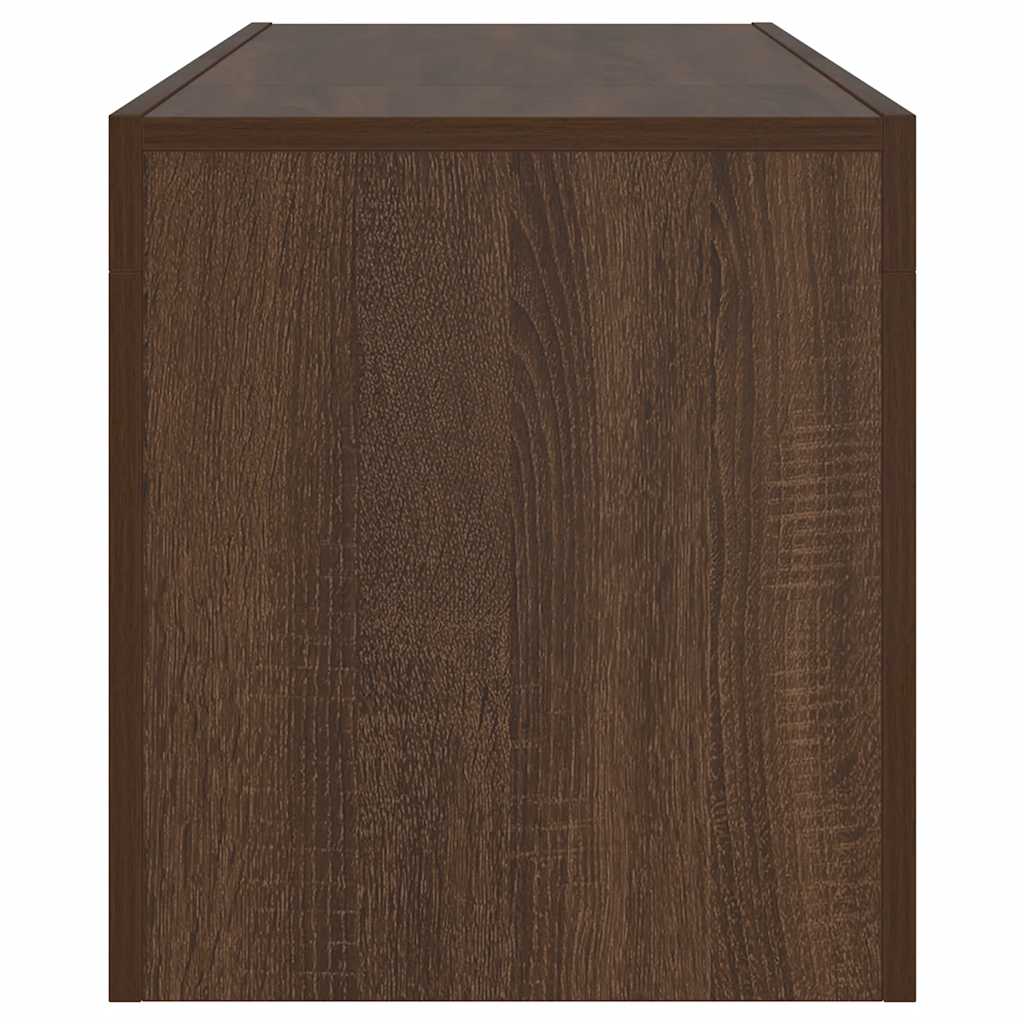 vidaXL Έπιπλο Τηλεόρασης με LED Καφέ Δρυς 120x35x40 εκ.