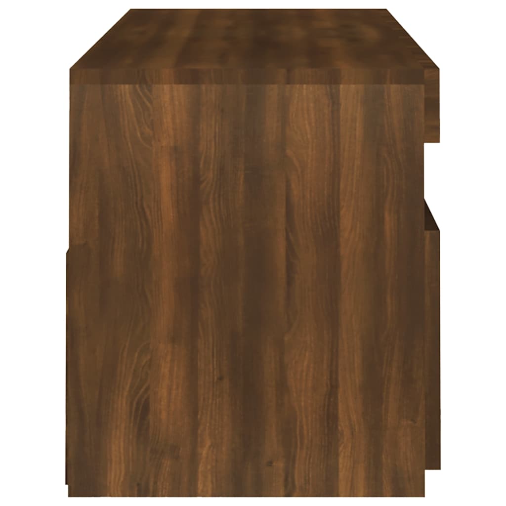 vidaXL Έπιπλο Τηλεόρασης με LED Καφέ Δρυς 120x35x40 εκ.