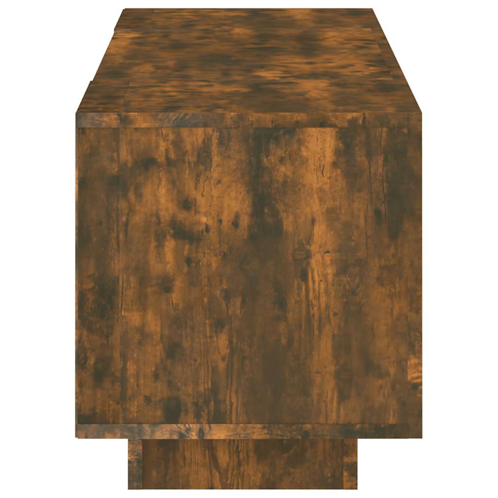 vidaXL Έπιπλο Τηλεόρασης με LED Καπνιστή Δρυς 160x35x40 εκ.